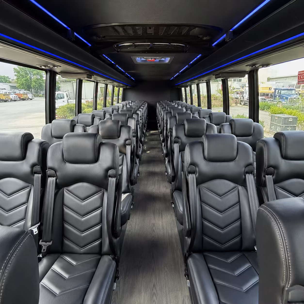 35 passenger minibus inside