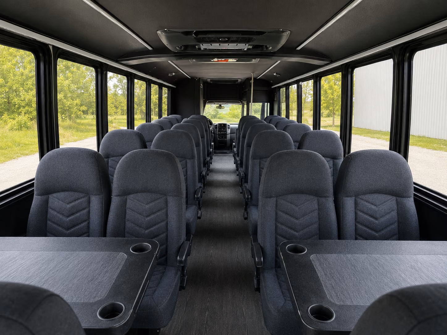 pittsburg 18 passenger minibus interior