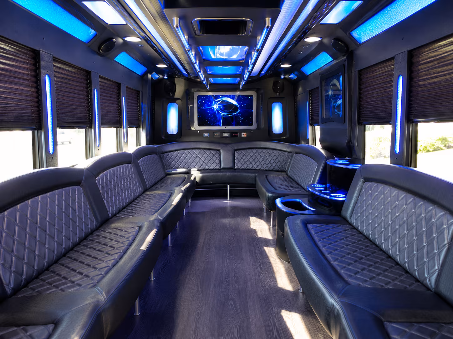 pittsburg 28 passenger party bus inside
