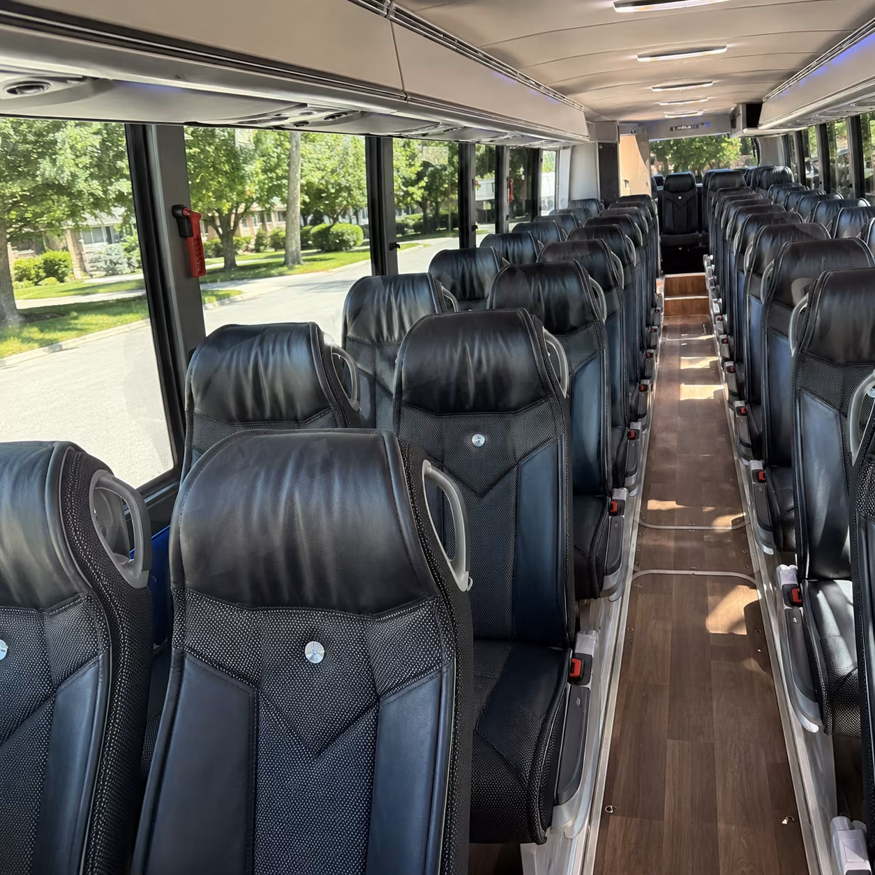 pittsburg 40 passenger charter bus inside