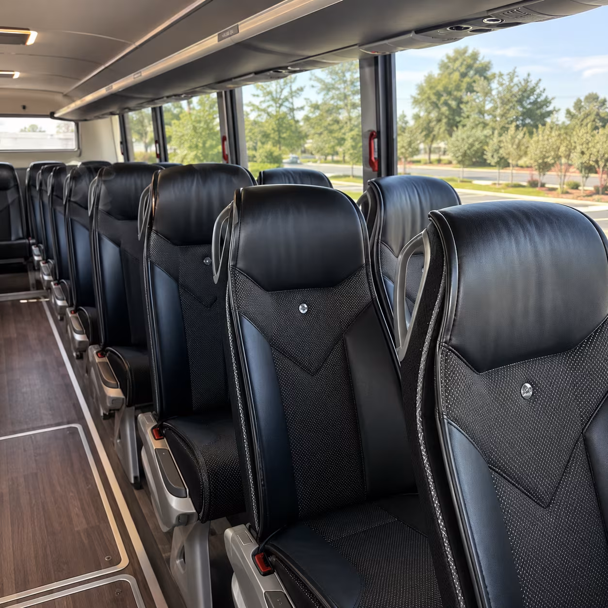 pittsburg 45 passenger charter bus interior