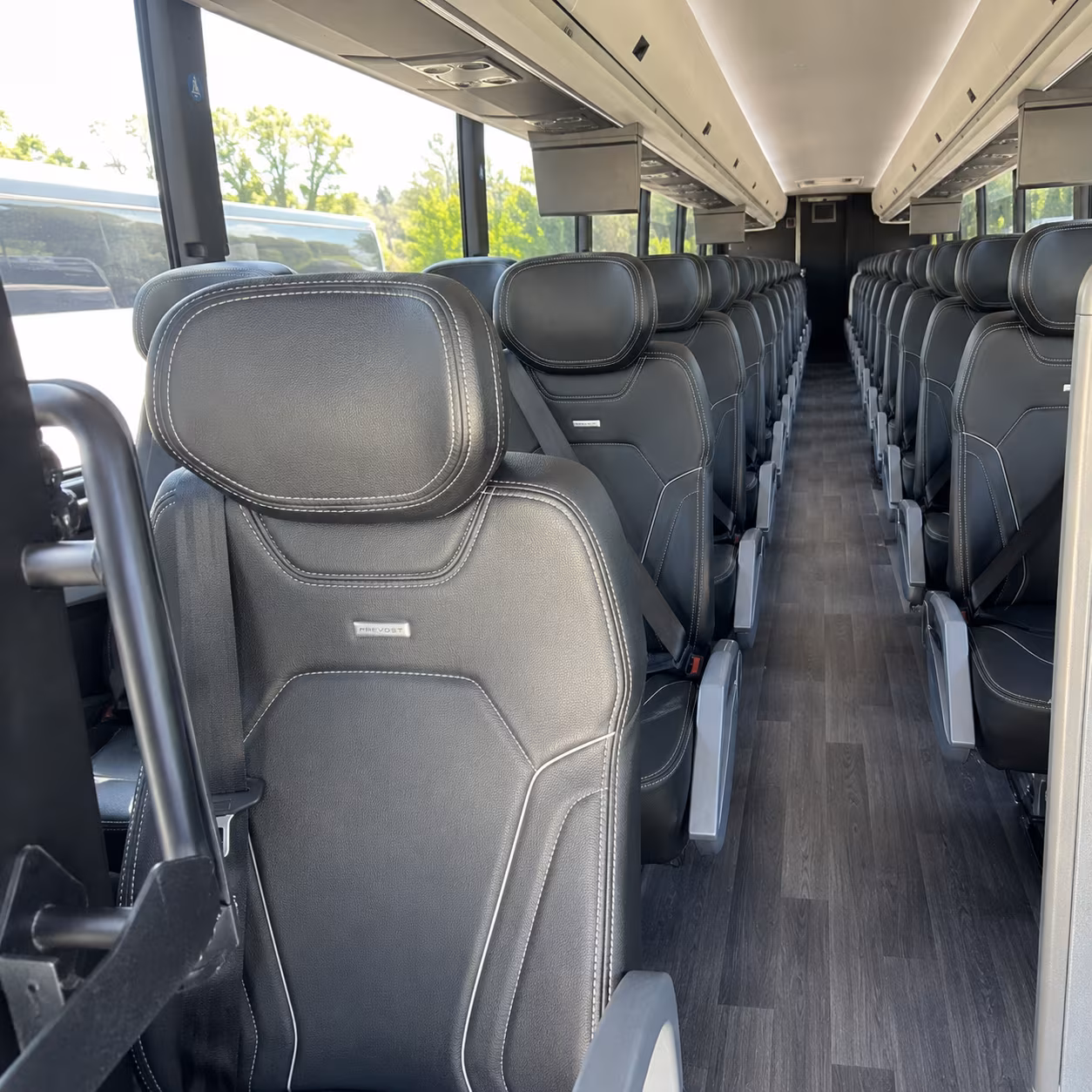 pittsburg 47 passenger charter bus interior