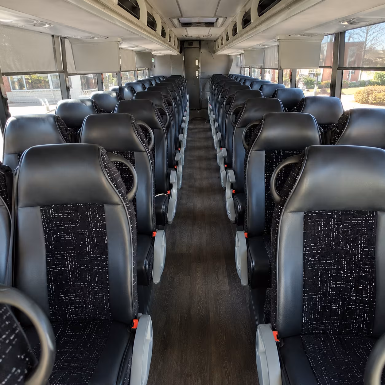 pittsburg 54 passenger charter bus inside