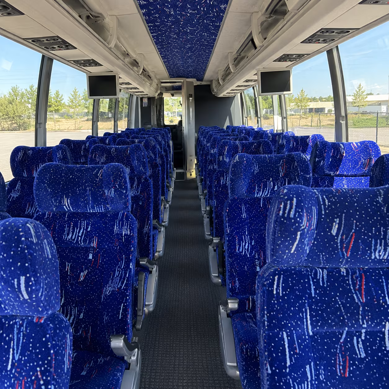 pittsburg 54 passenger charter bus interior