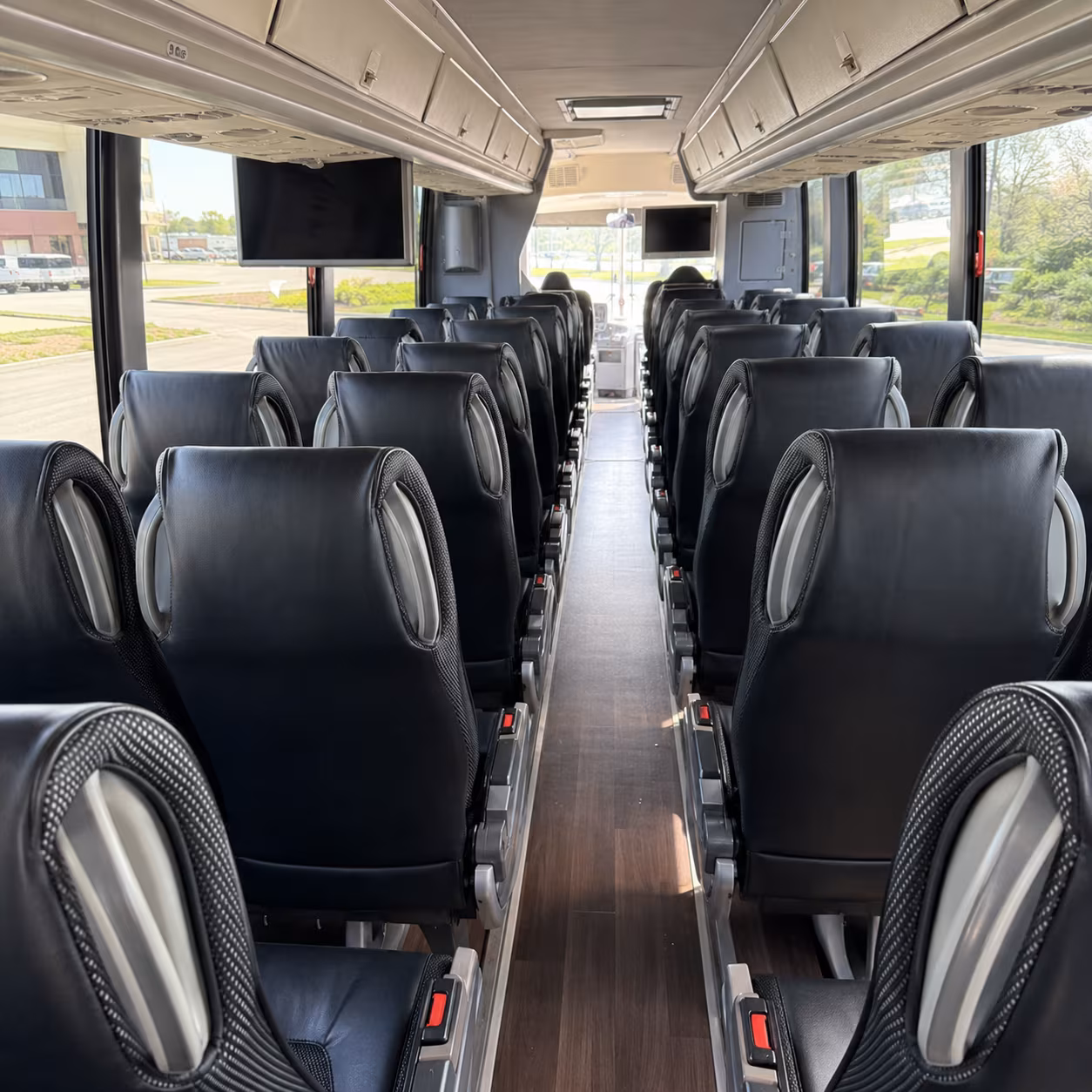 pittsburg 56 passenger charter bus inside
